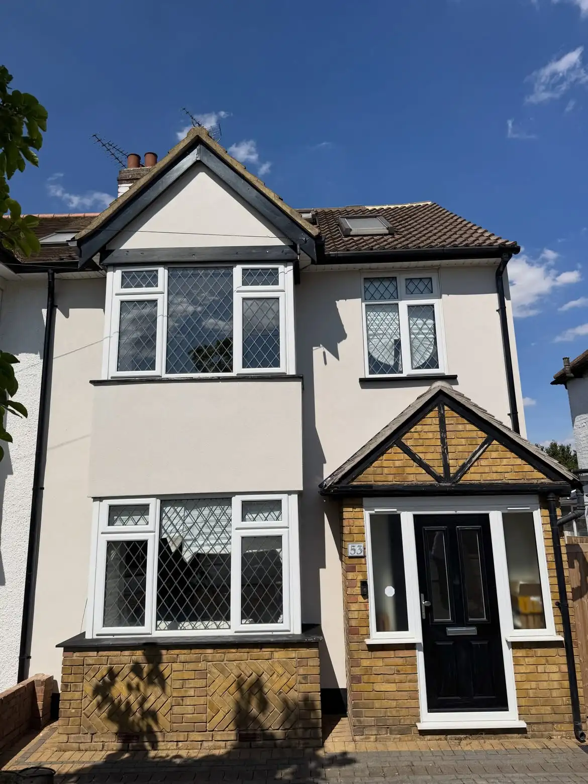 After: finished render renovation, Brentwood — The Rendering Company Essex