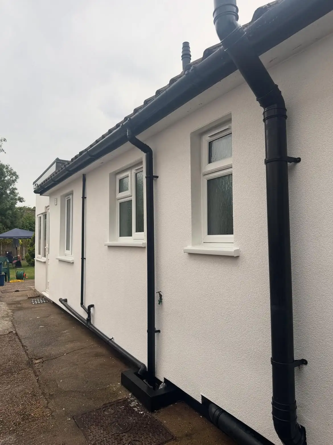Silicone render finish, side elevation — The Rendering Company Essex